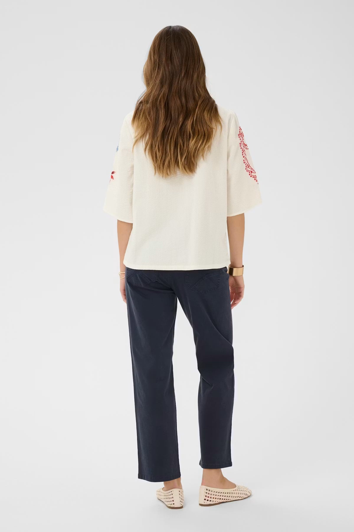 Cream - Rosetta Blouse | Whisper White