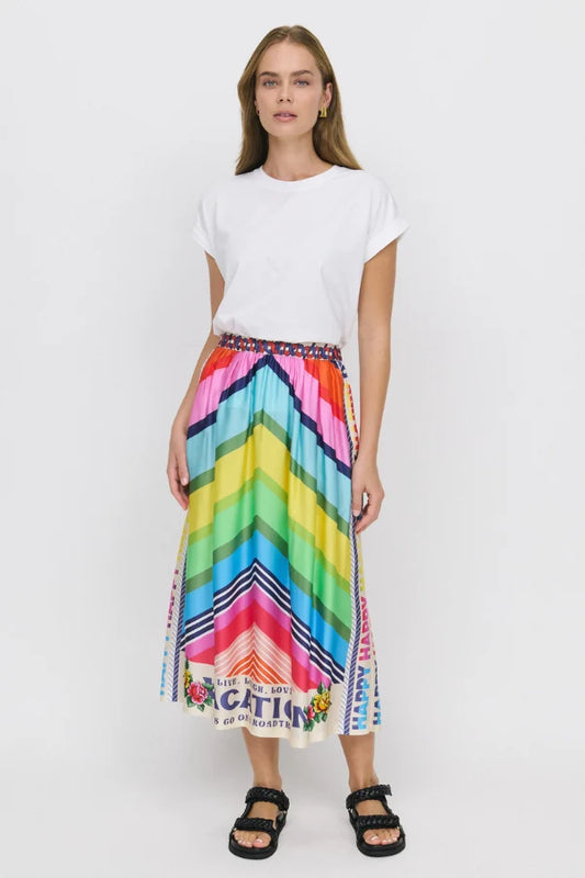 Me369 -Alexa Vacation Midi Skirt