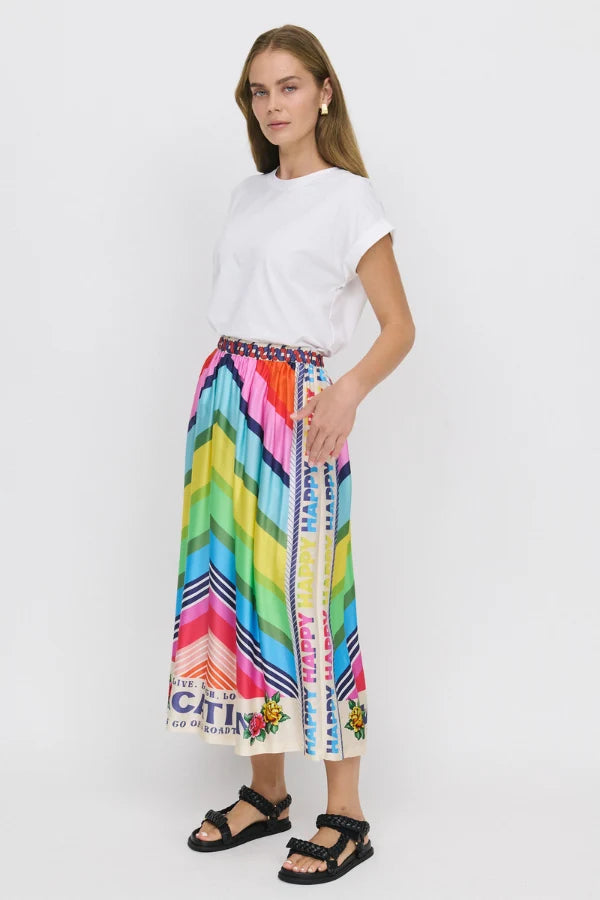 Me369 -Alexa Vacation Midi Skirt