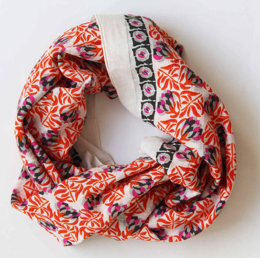 Heidi Organic Cotton Square Orange