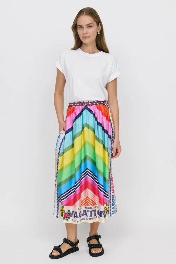 Me369 -Alexa Vacation Midi Skirt
