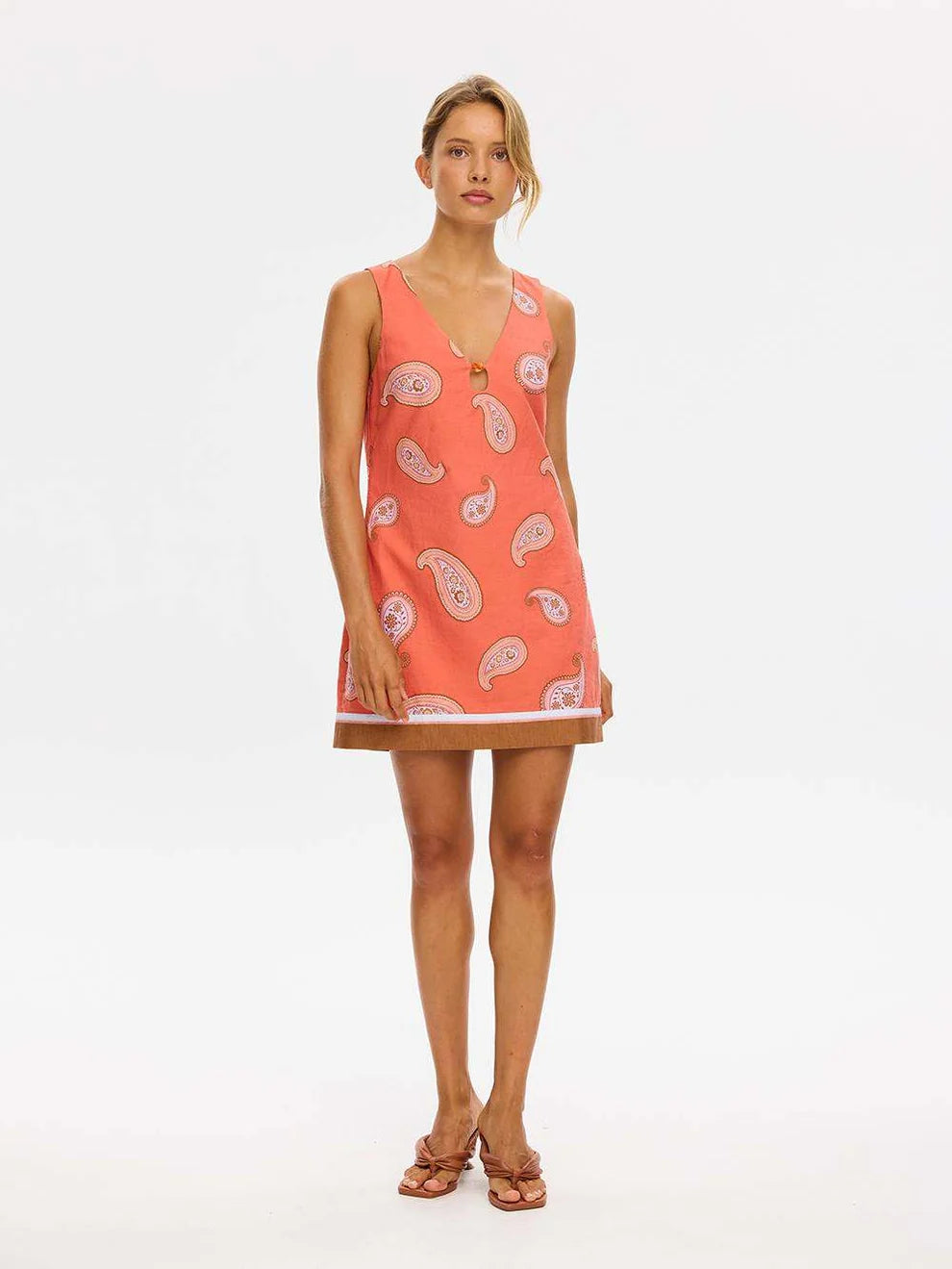 KIVARI - Ezra Mini Dress | Coral