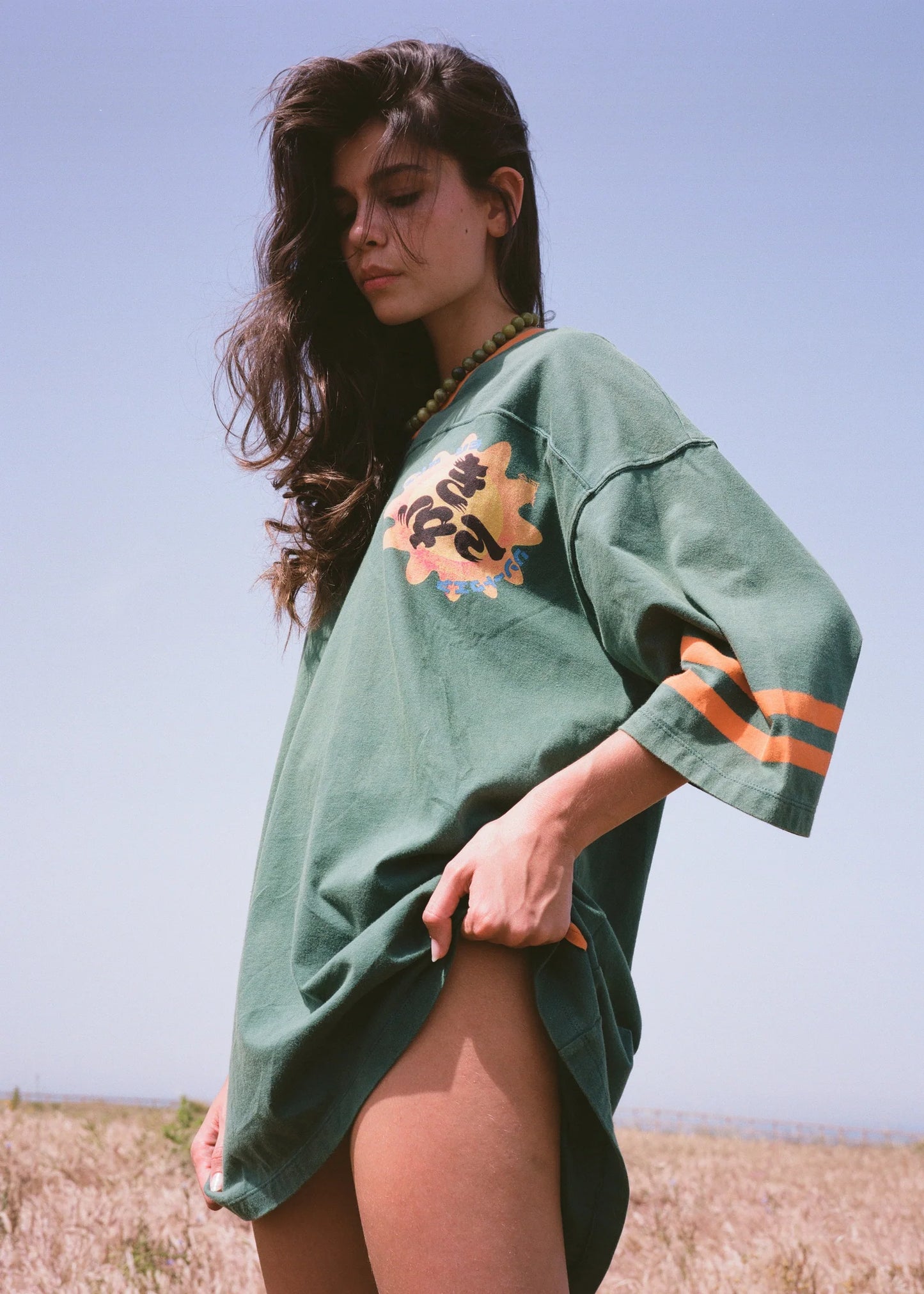 Kinga Csilla - 77 Sun Team Tee dress | Stonewashed green