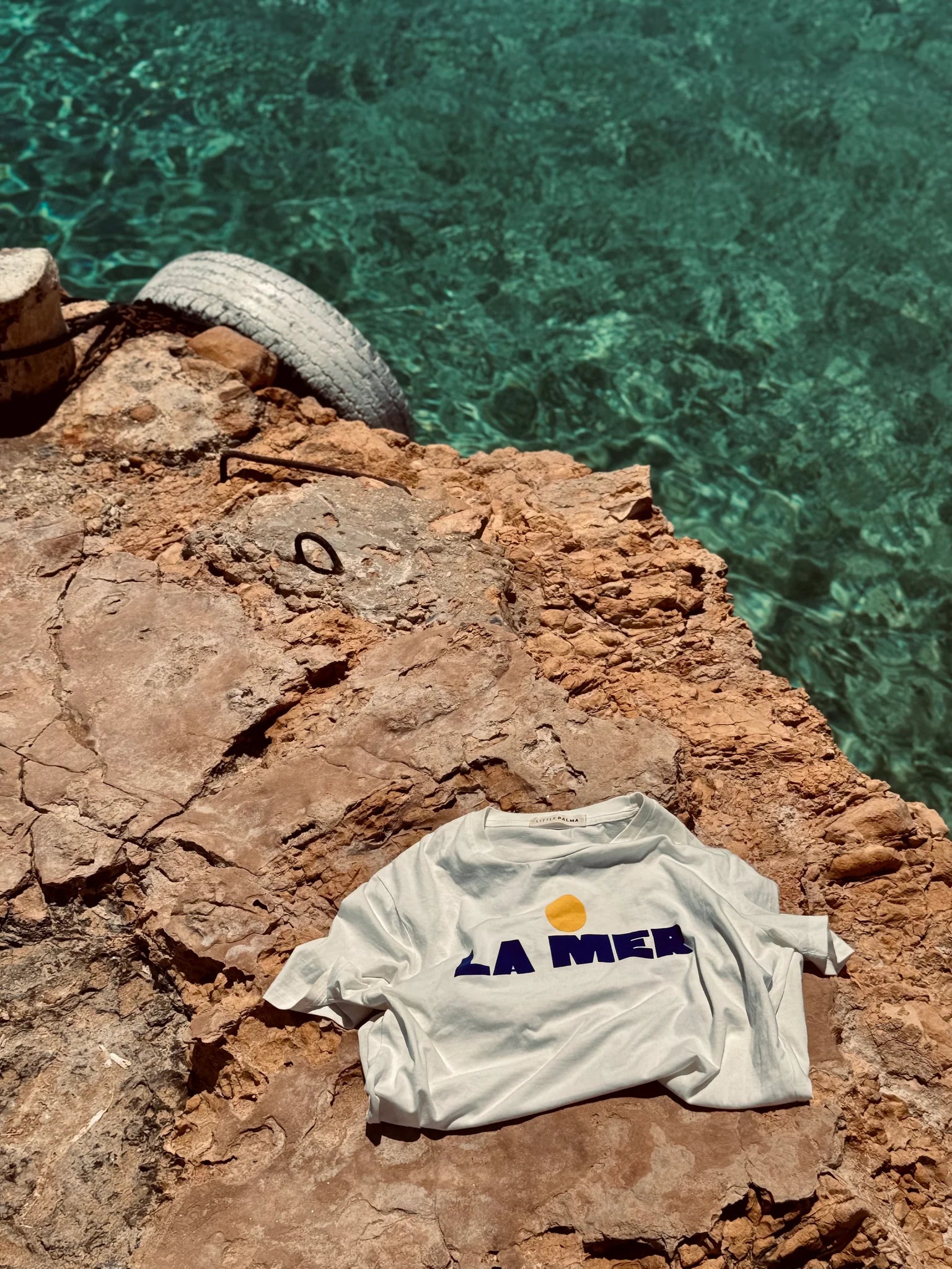 LITTLE PALMA - La Mer T-Shirt | Yellow LITTLE PALMA