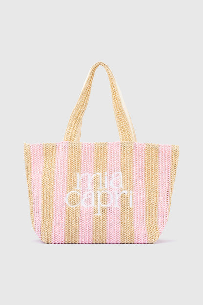 Mia Capri - Vacay Tote | Pale Pink