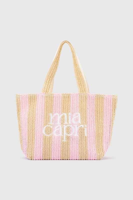 Mia Capri - Vacay Tote | Pale Pink