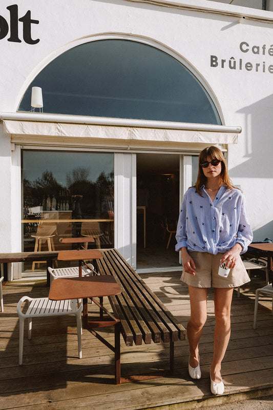 Indi & Cold - Elastic Waistband Drawstring Short