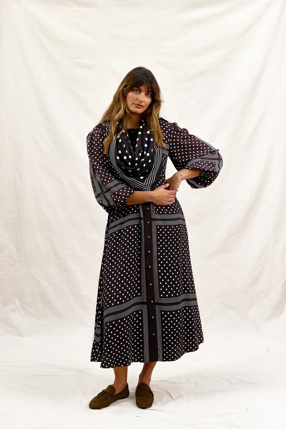 Binny - Hot Chocolate shirt dress