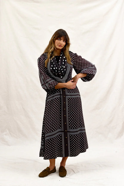 Binny - Hot Chocolate shirt dress