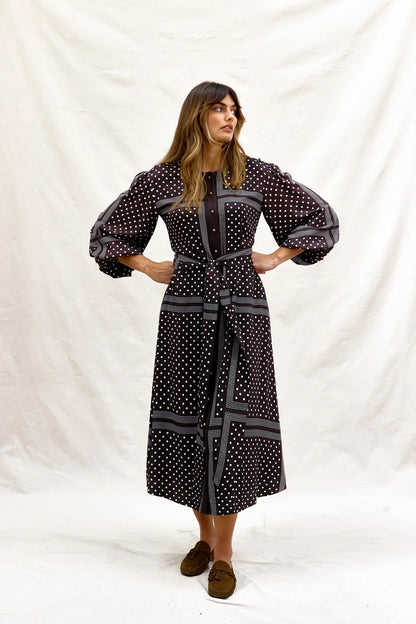 Binny - Hot Chocolate shirt dress