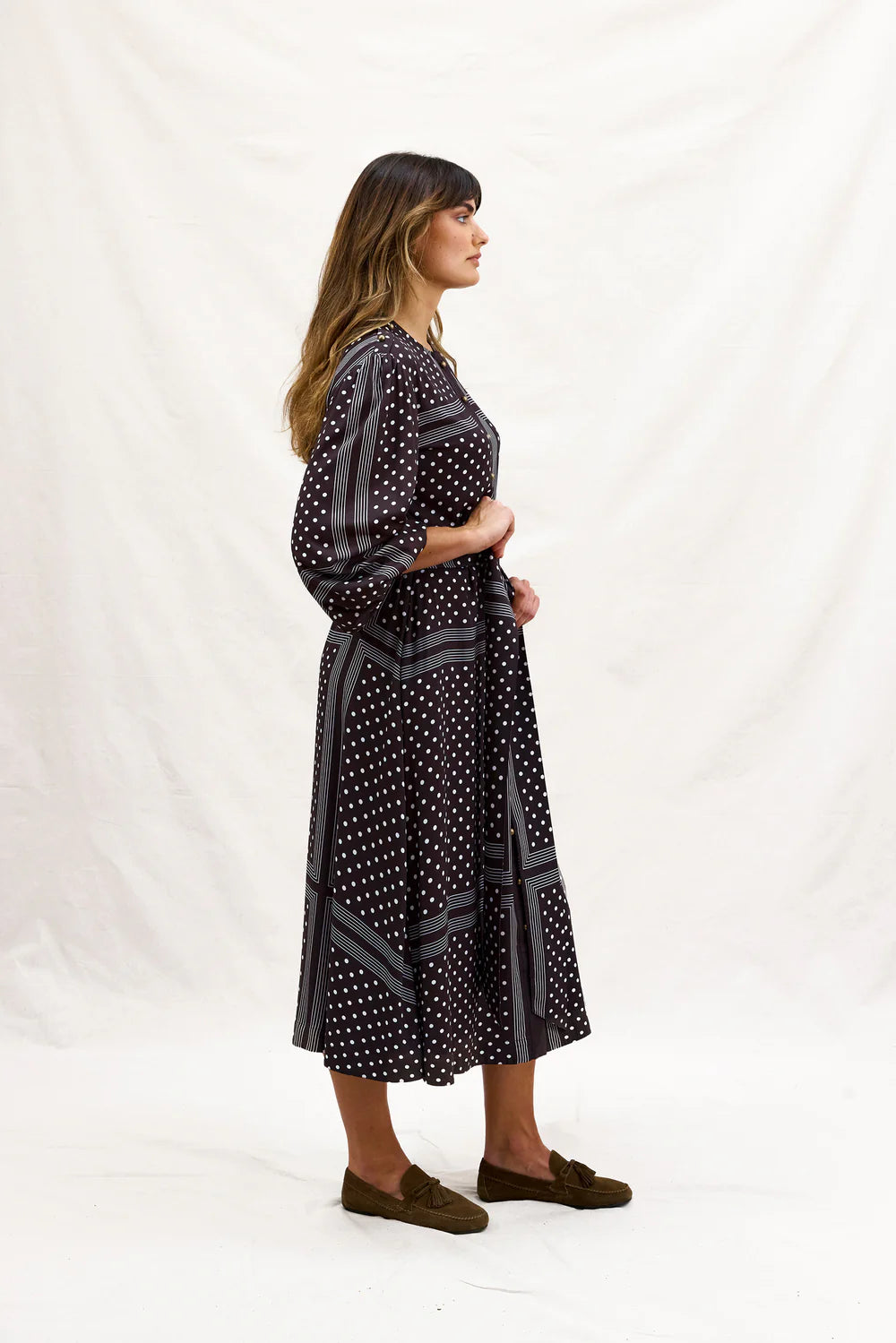 Binny - Hot Chocolate shirt dress