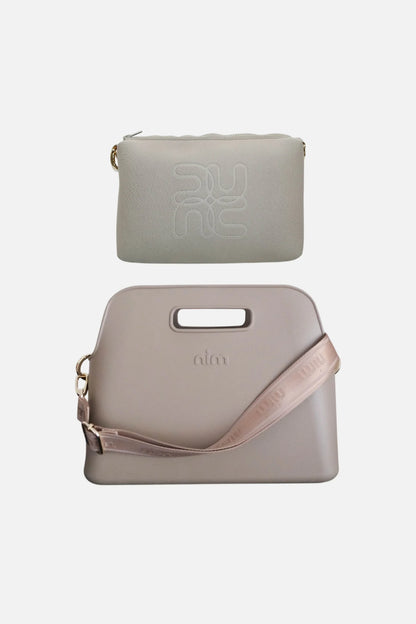 Nim The Label - The BB Tote Set | Taupe