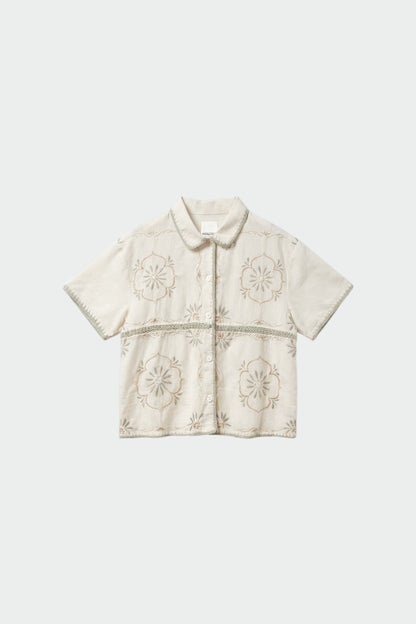 Indi & Cold - Floral Embroidered Shirt | Crudo