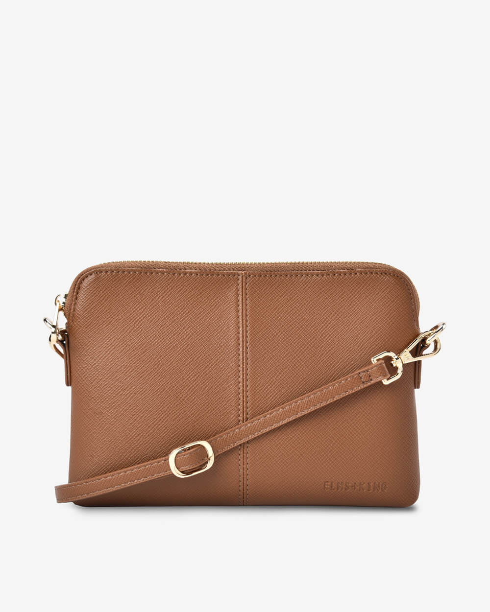 ELMS + KING - Bowery Crossbody | Tan Saffiano