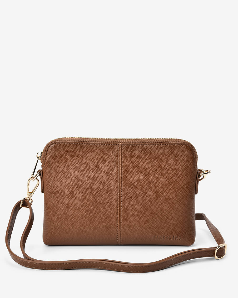 ELMS + KING - Bowery Crossbody | Tan Saffiano
