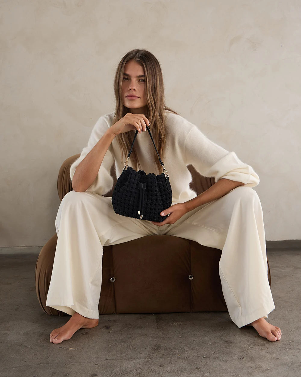 ELMS + KING - Box Weave Bucket | Navy