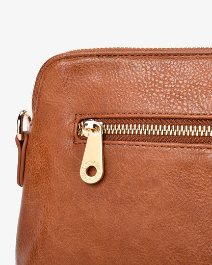 ELMS + KING - Burbank Crossbody Large | Tan Pebble