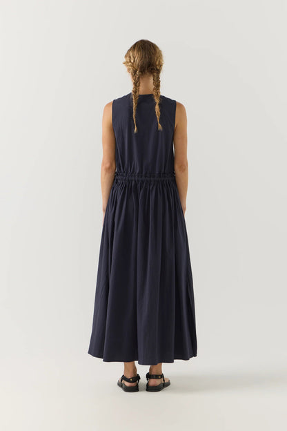 Foemina - Cameron Dress | Navy Seersucker Foemina