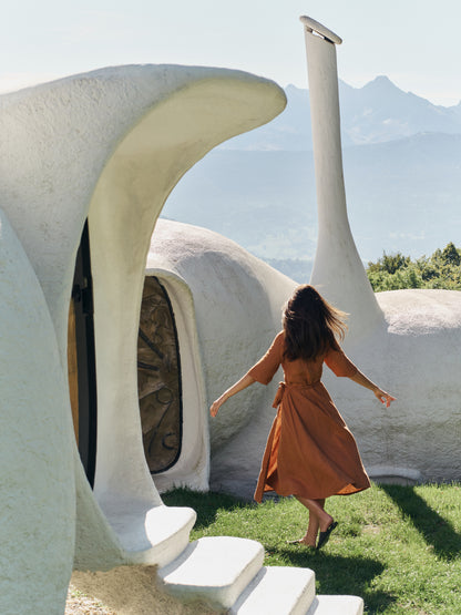 Indi & Cold - Crossover Linen Dress