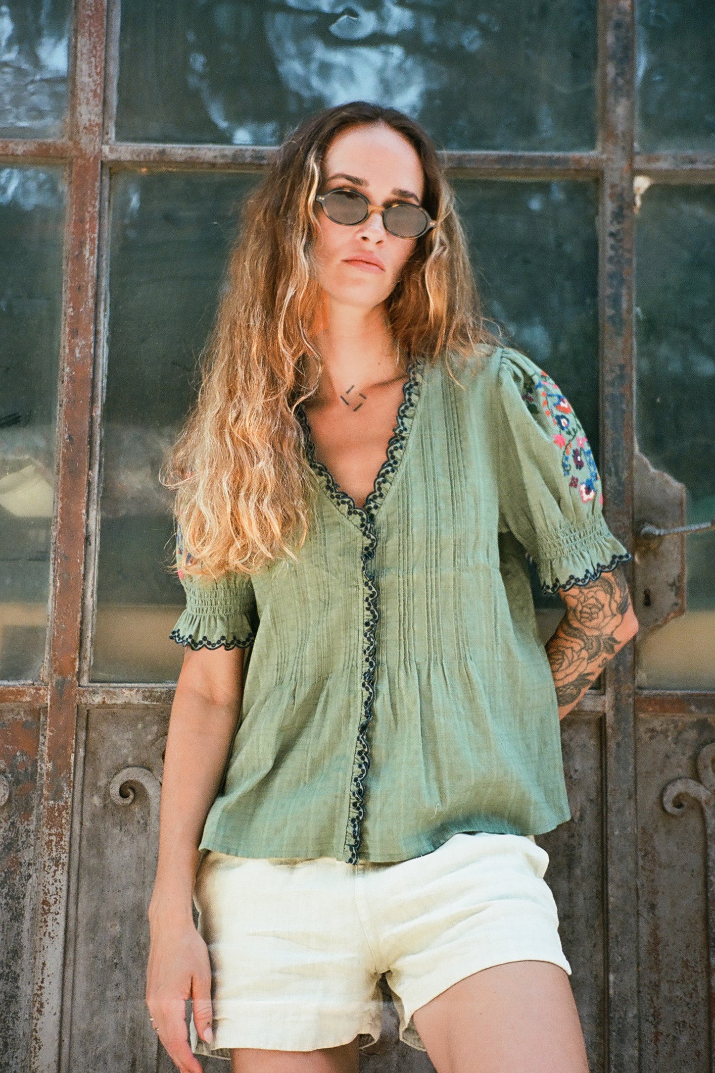 Indi & Cold - Linen Short | Marfil
