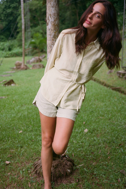 Indi & Cold - Linen Short | Marfil