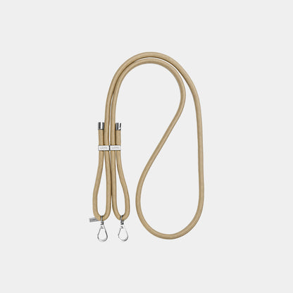 Louve Collection - Bisque Beige Crossbody Phone Strap | Gold Hardware