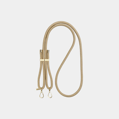Louve Collection - Bisque Beige Crossbody Phone Strap | Gold Hardware
