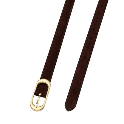 SANCIA - The Mira Belt | Espresso Suede
