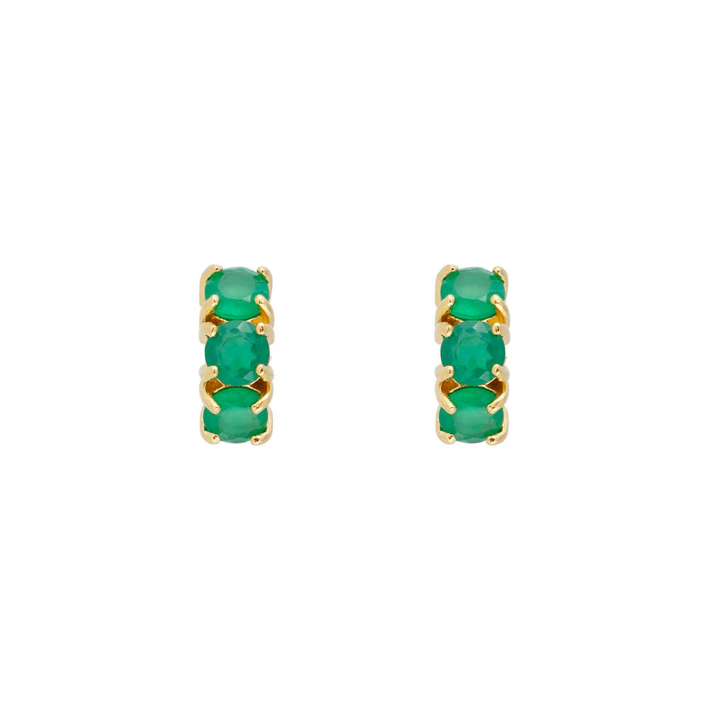 FAIRLEY - Agate Huggies | Green FAIRLEY