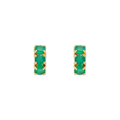 FAIRLEY - Agate Huggies | Green FAIRLEY