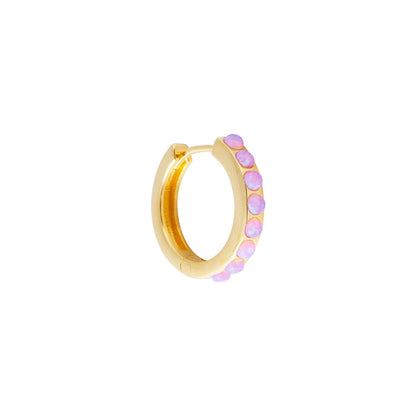 FAIRLEY - Pink Opal Crystal Midi Hoops