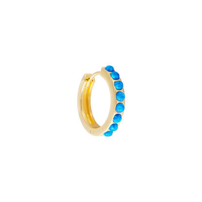 FAIRLEY - Indigo Opal Crystal Midi Hoops