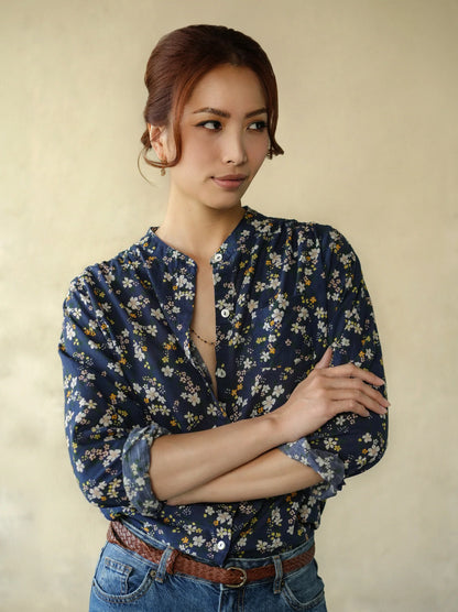 Marie Louise de Monterey - Amy Blouse | Navy