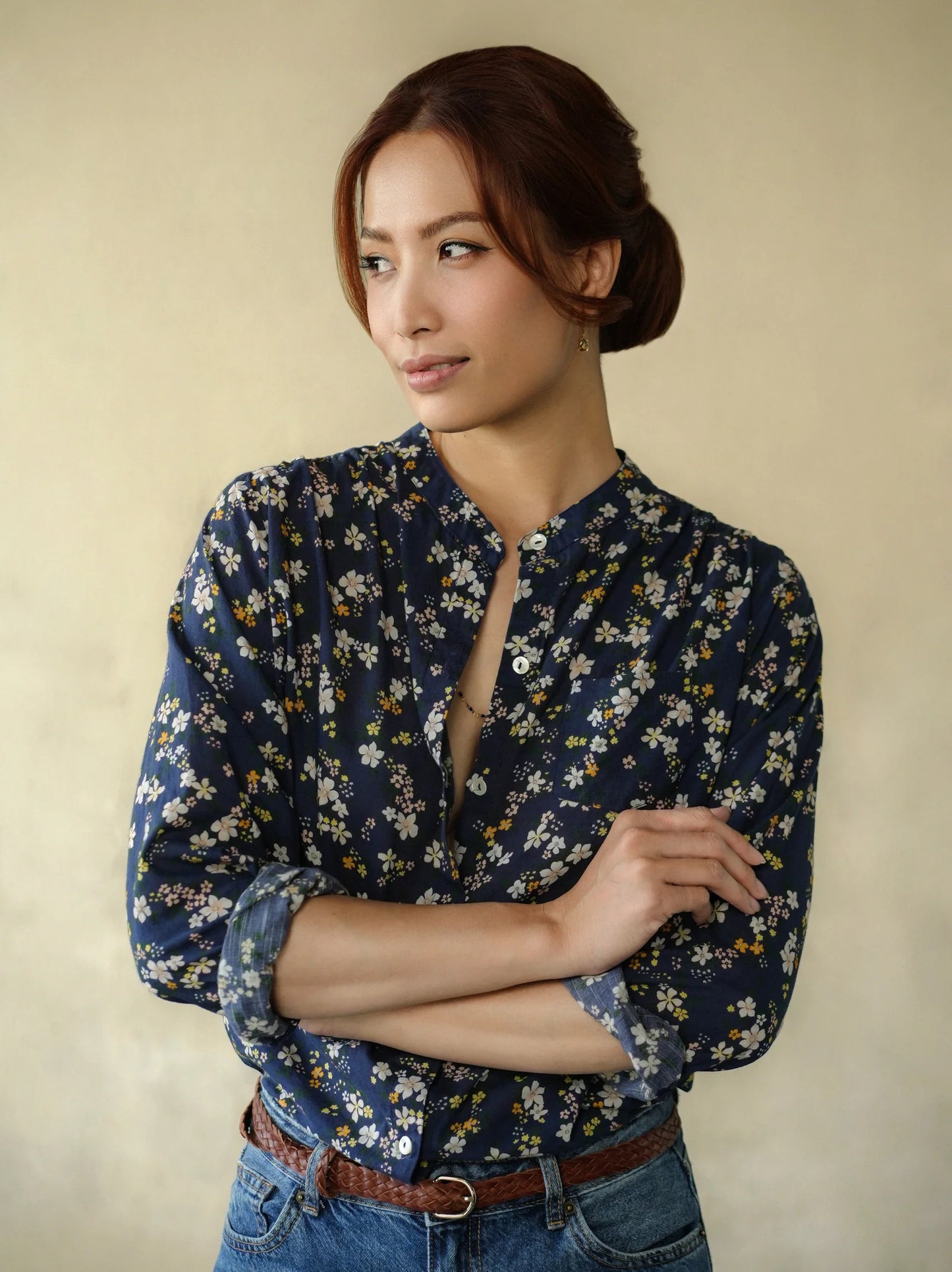 Marie Louise de Monterey - Amy Blouse | Navy