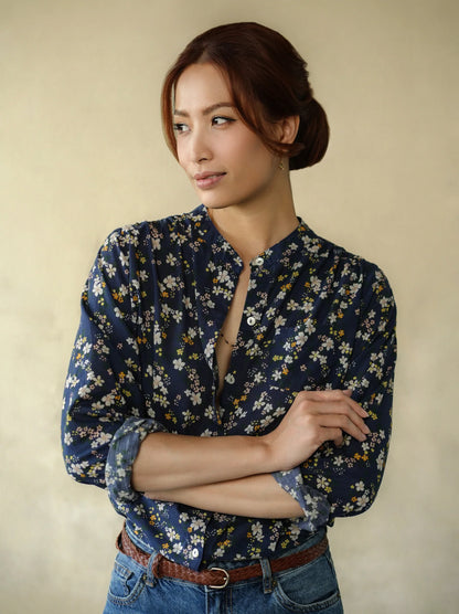 Marie Louise de Monterey - Amy Blouse | Navy