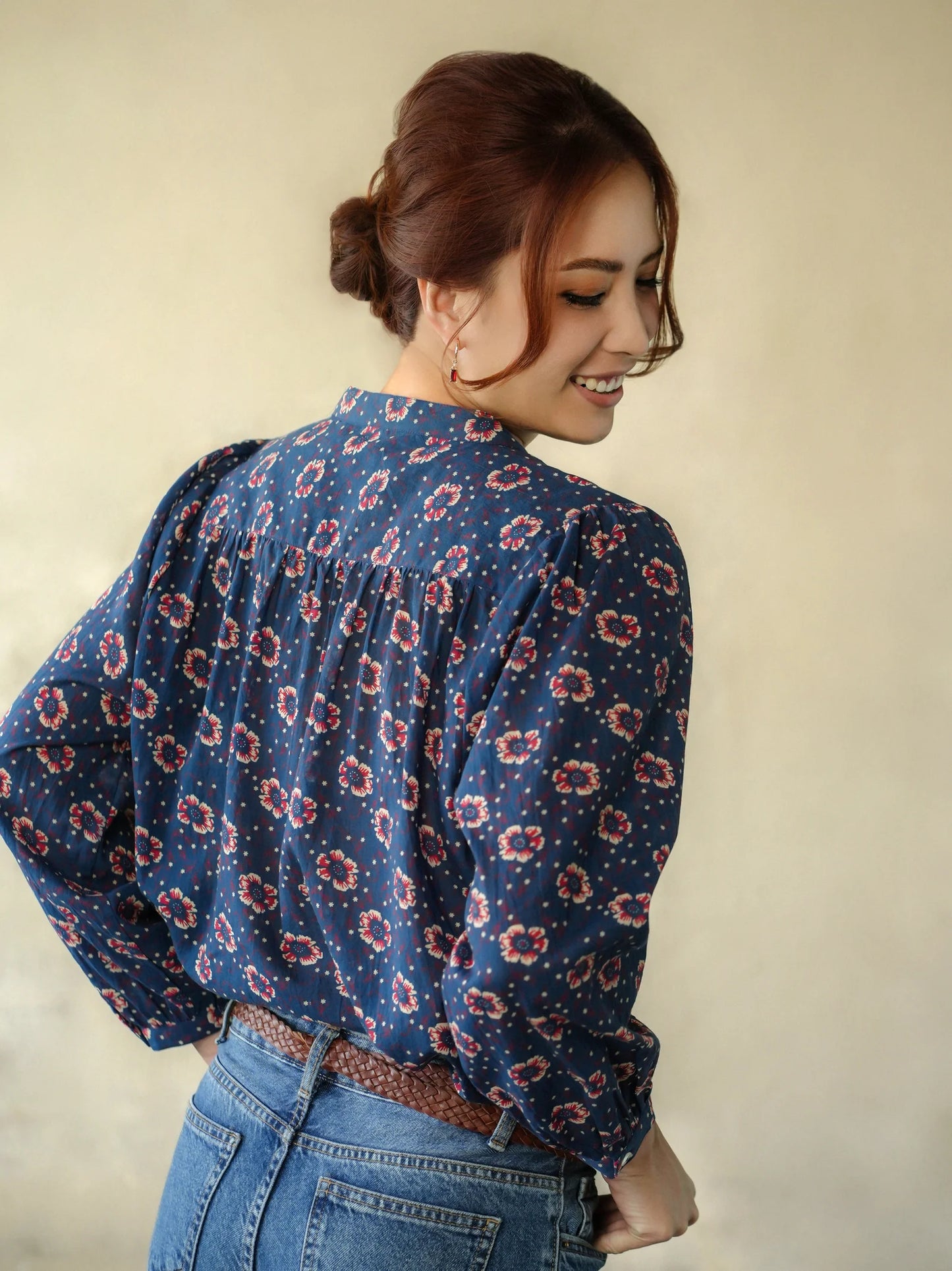 Marie Louise de Monterey - Persian Blouse | Navy