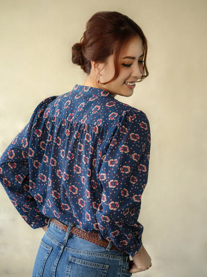 Marie Louise de Monterey - Persian Blouse | Navy