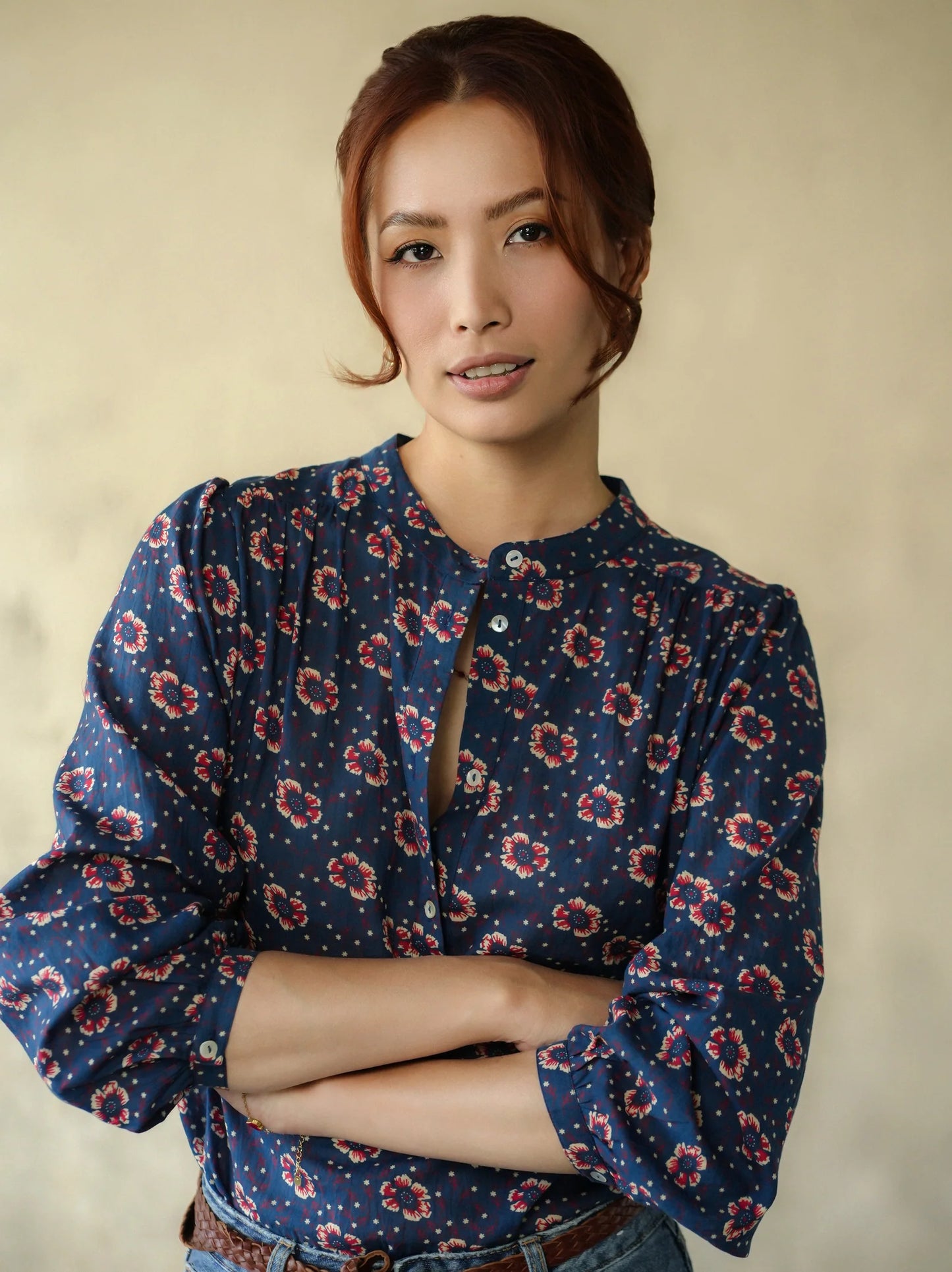 Marie Louise de Monterey - Persian Blouse | Navy
