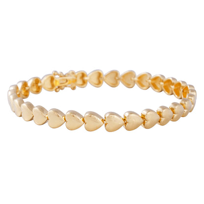 FAIRLEY - Golden Heart Tennis Bracelet