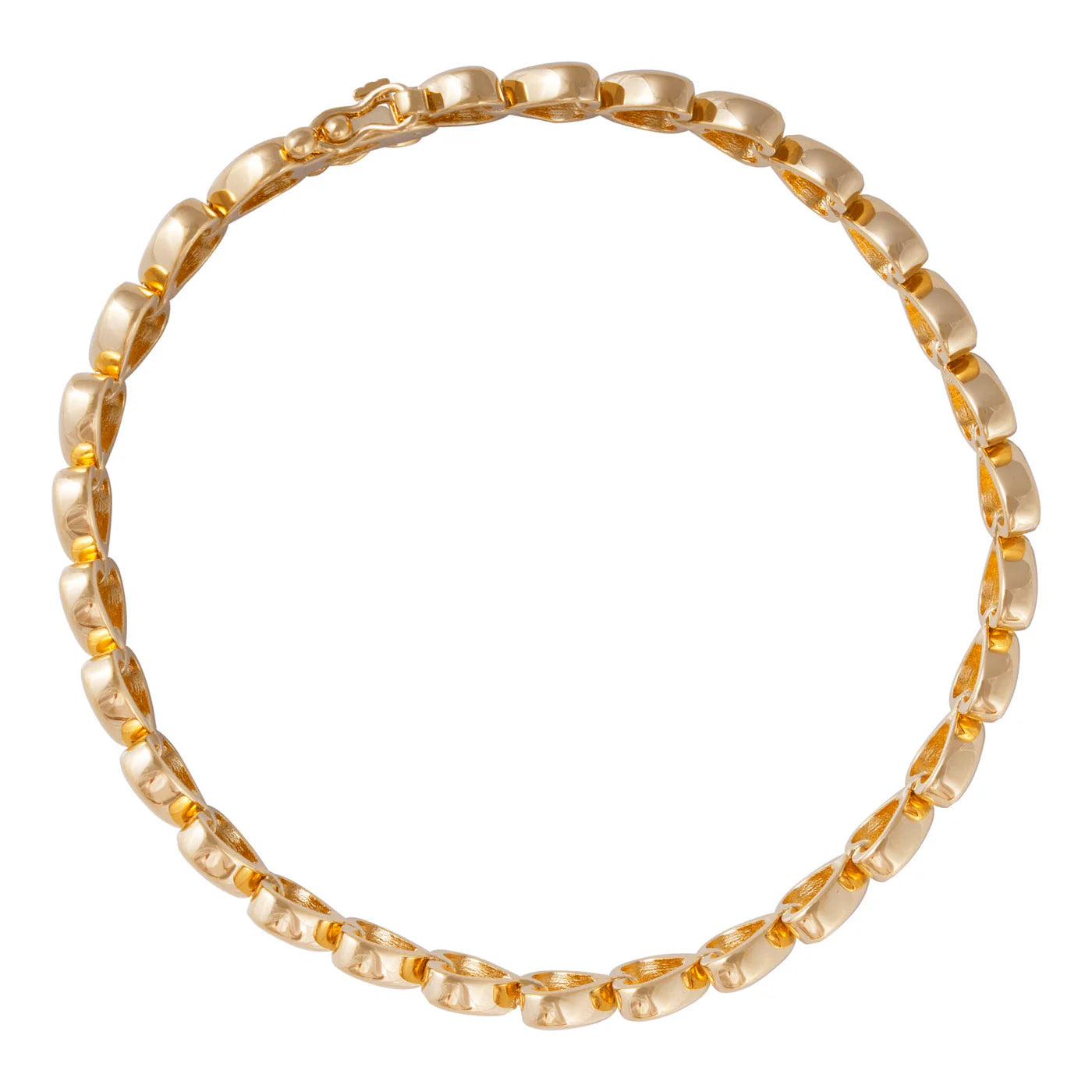 FAIRLEY - Golden Heart Tennis Bracelet