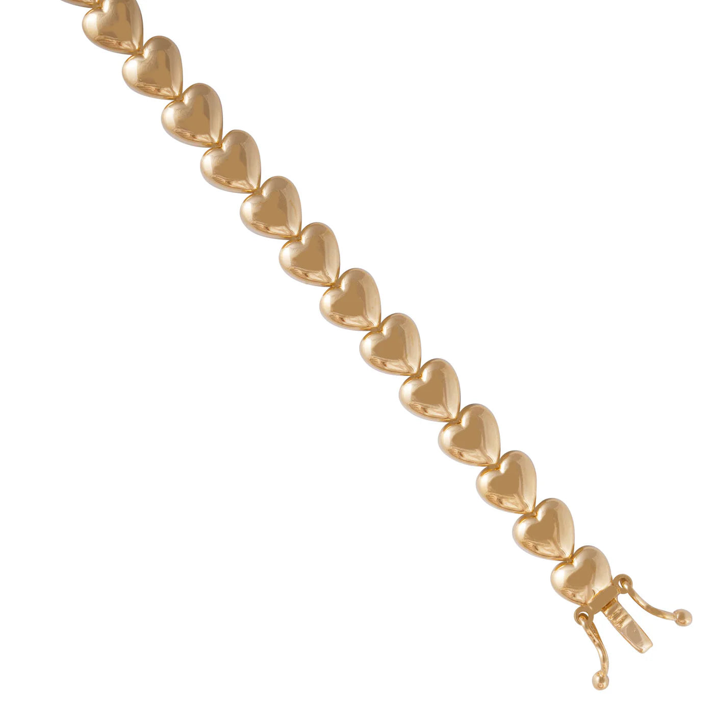 FAIRLEY - Golden Heart Tennis Bracelet