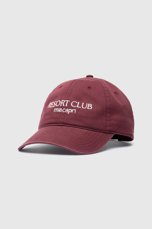 Mia Capri - Embroidered Cap | Resort Club Plum
