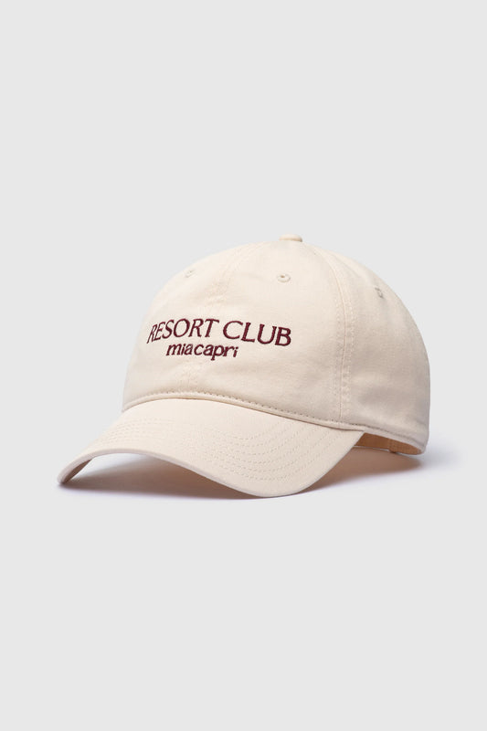 Mia Capri - Embroidered Cap | Resort Club Off White