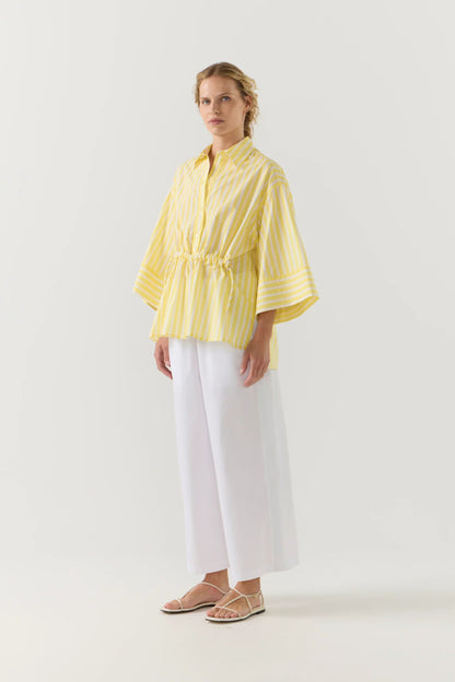 Foemina - Sabine Pant | White Poplin Foemina