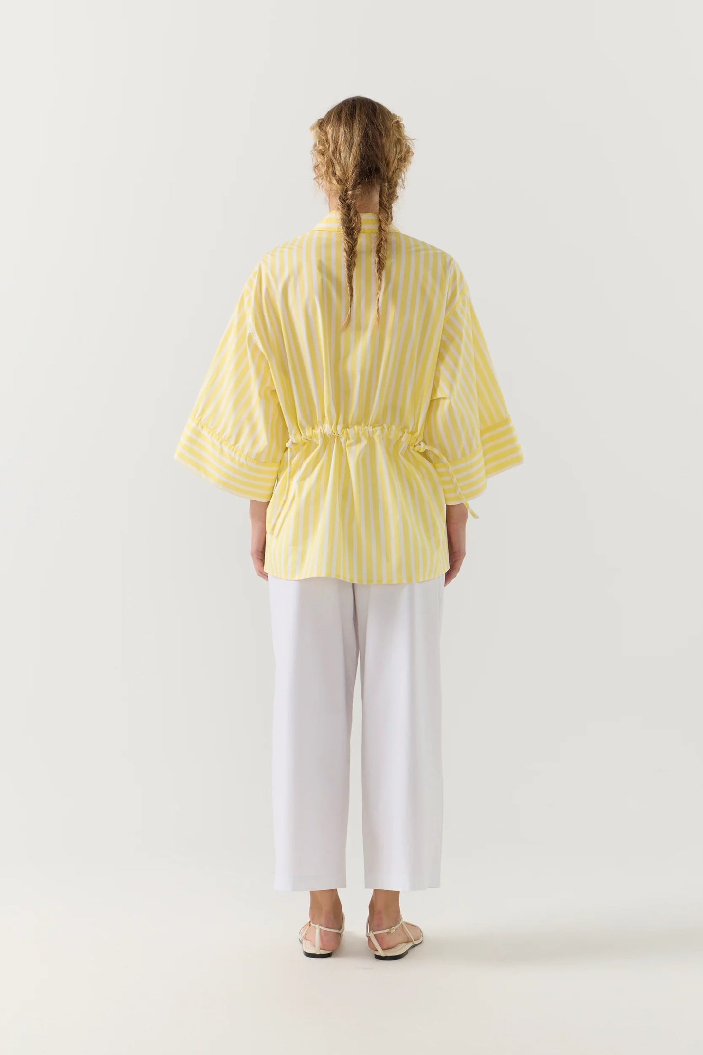 Foemina - Sabine Pant | White Poplin Foemina