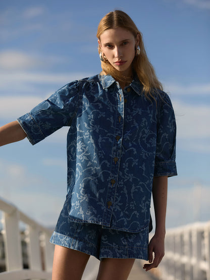 KIVARI - Elina Denim Shirt | Elina