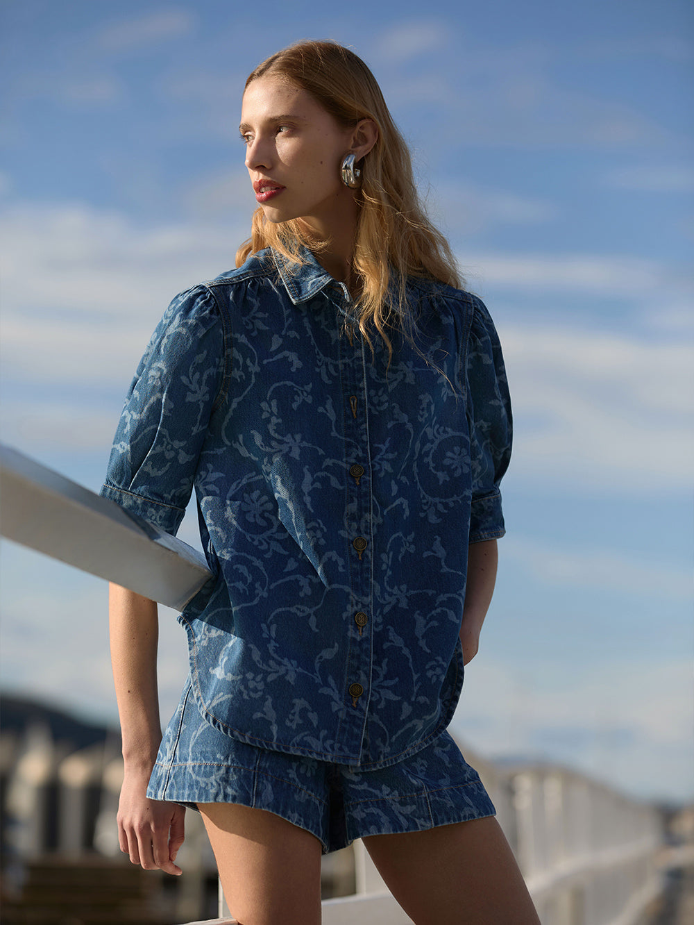 KIVARI - Elina Denim Shirt | Elina