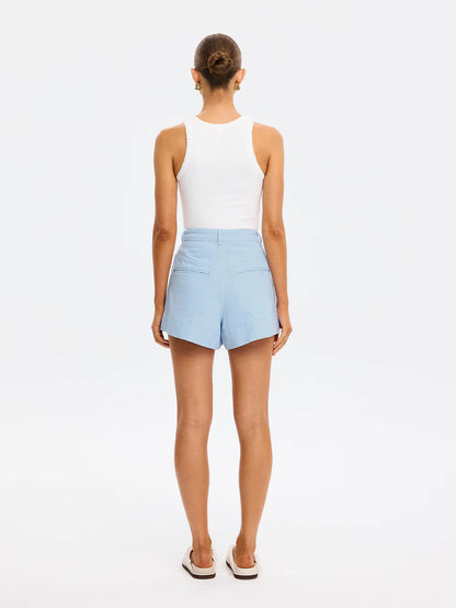 KIVARI - Evie Denim Short | Sky
