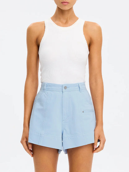 KIVARI - Evie Denim Short | Sky