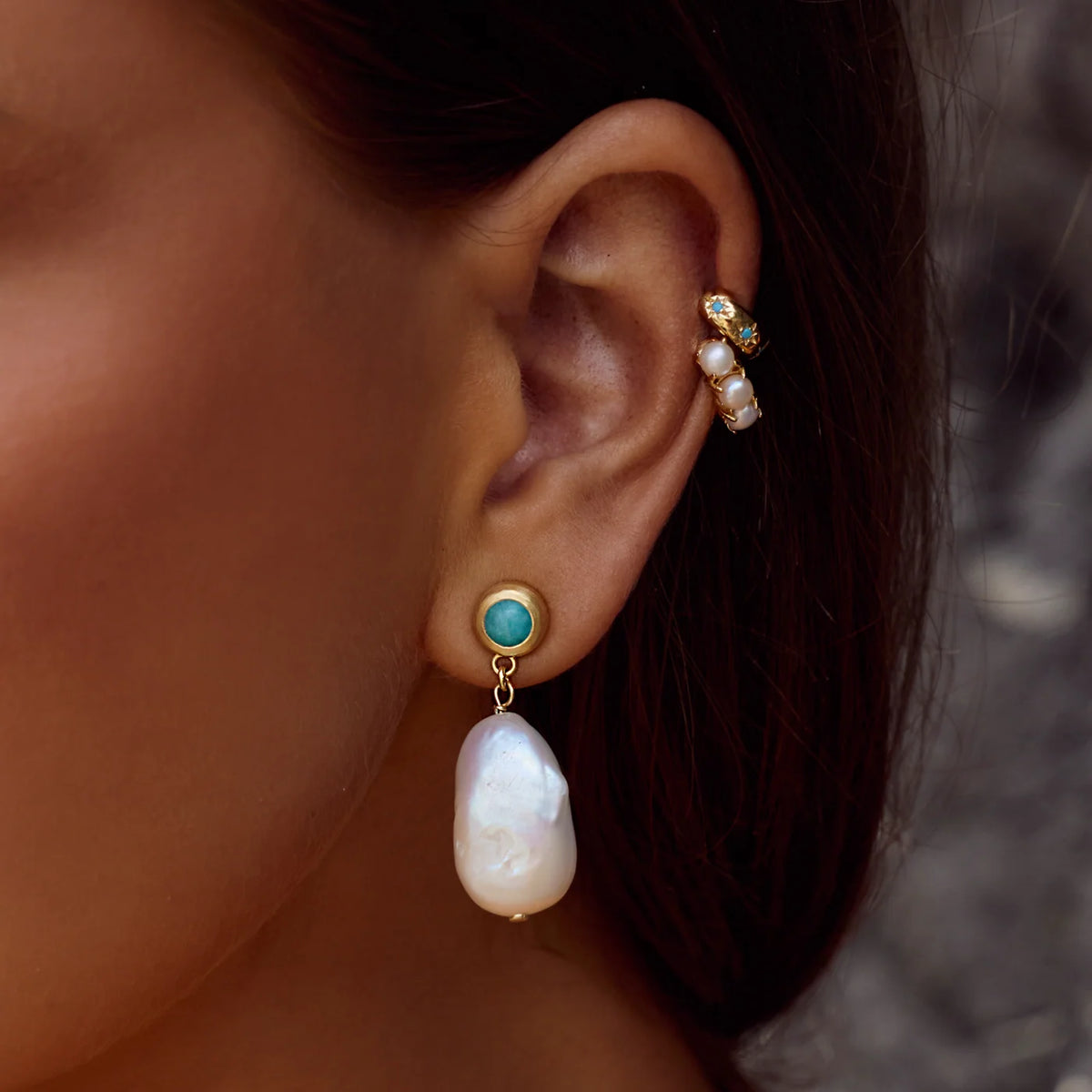 FAIRLEY - Amazonite Pearl Drops